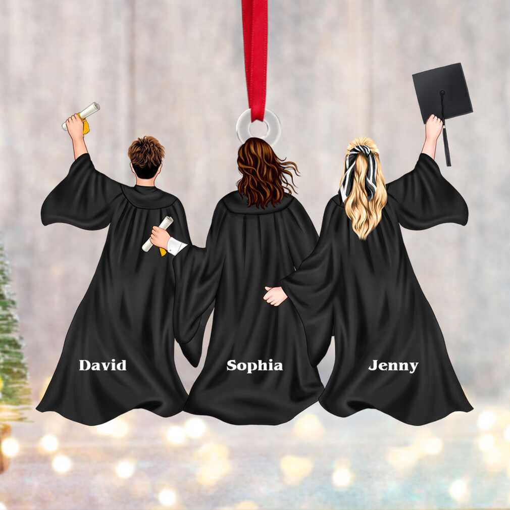 Custom 3 Person Graduation Ornament Custom 3 Person Graduation Ornament