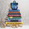 Custom Book Tittle Personalized Stack Book Keychain Gift For Book Lovers Custom Book Tittle Personalized Stack Book Keychain Gift For Book Lovers