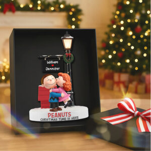 Custom Christmas Time Is Here Peanuts Ornament