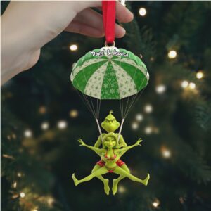 Custom Daniel & Jessica Grinch Parachute Ornament
