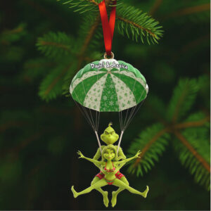 Custom Daniel & Jessica Grinch Parachute Ornament