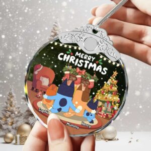 Custom ‘Merry Christmas’ Family Bauble