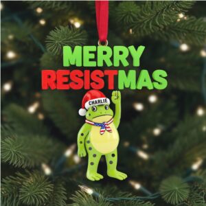 Custom Merry Resistmas Charlie Acrylic Ornament