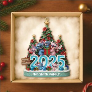 Custom Merry Stitchmas Family Keepsake 2025
