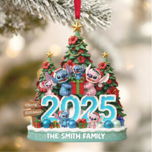 Custom Merry Stitchmas Family Keepsake 2025
