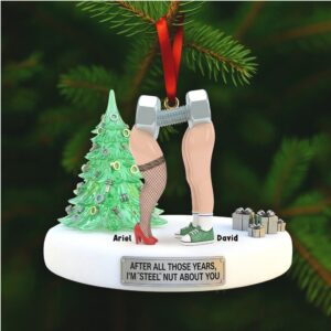 Custom Name & Date Steel Nut About You Holiday Decoration