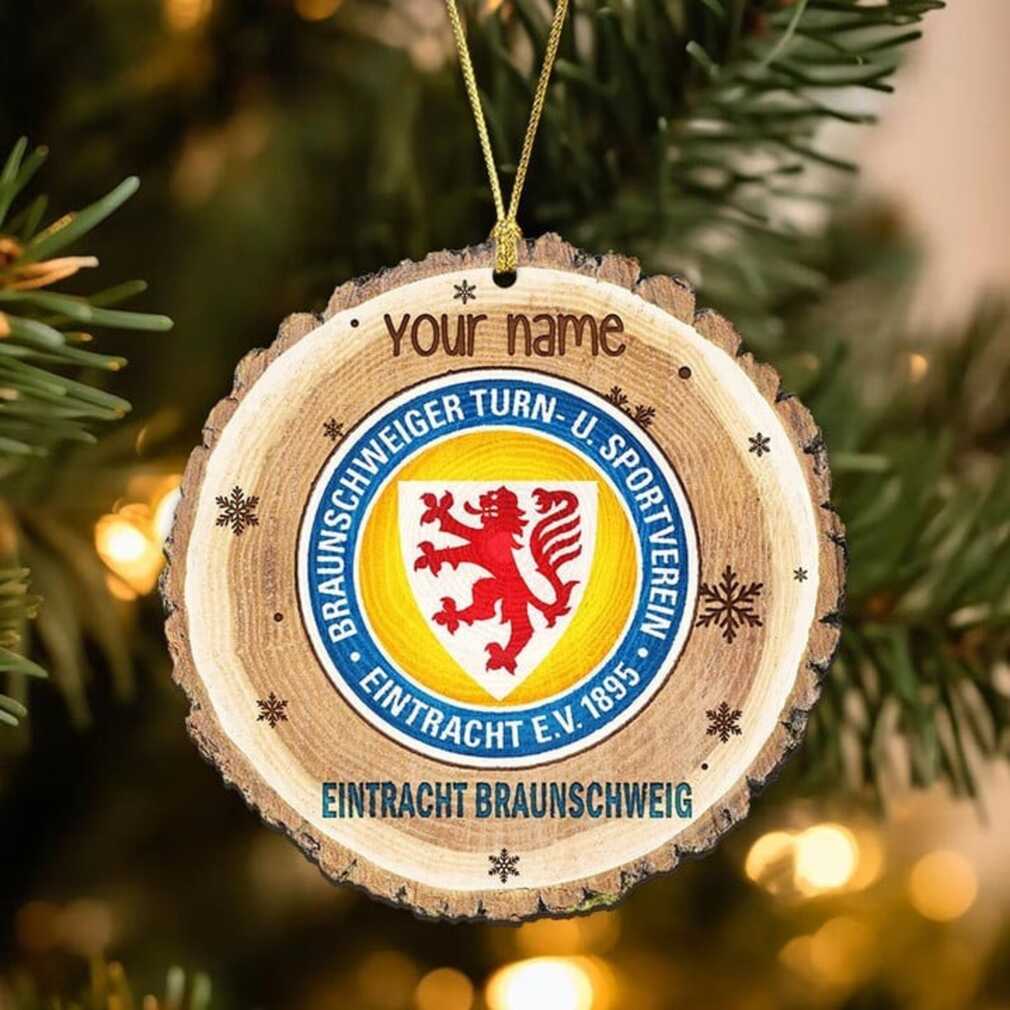 Custom Name Eintracht Braunschweig Fan Wood Slice Ornament Custom Name Eintracht Braunschweig Fan Wood Slice Ornament
