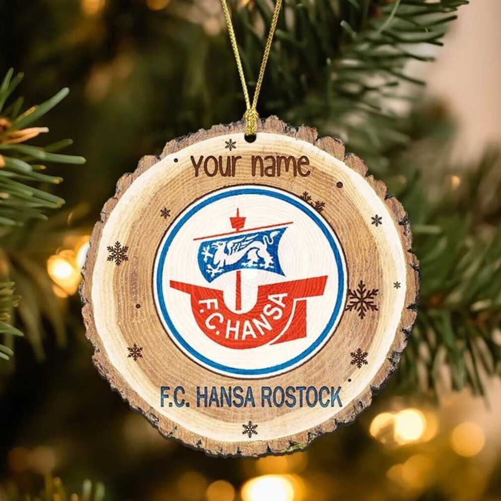 Custom Name FC Hansa Rostock Christmas Tree Ornament Custom Name FC Hansa Rostock Christmas Tree Ornament