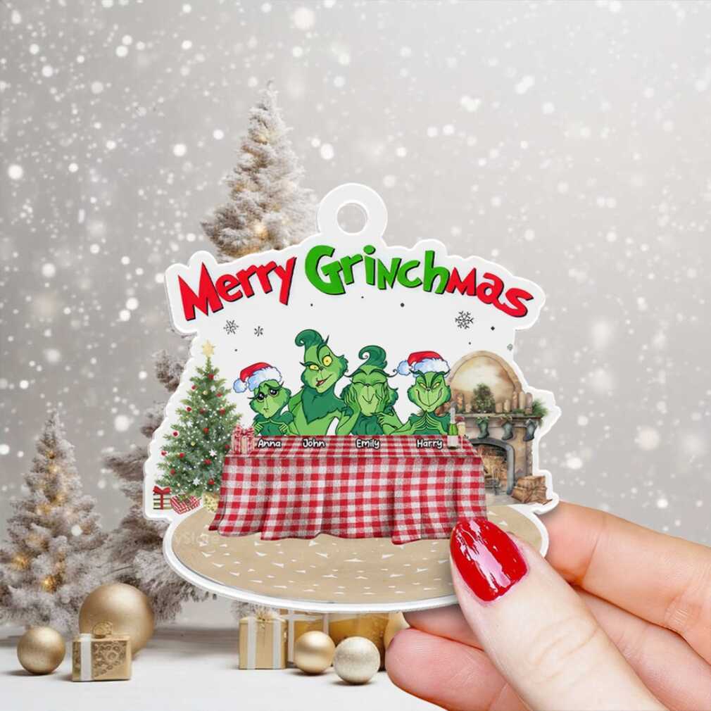 Custom Name Merry Grinchmas Christmas Ornament Custom Name Merry Grinchmas Christmas Ornament