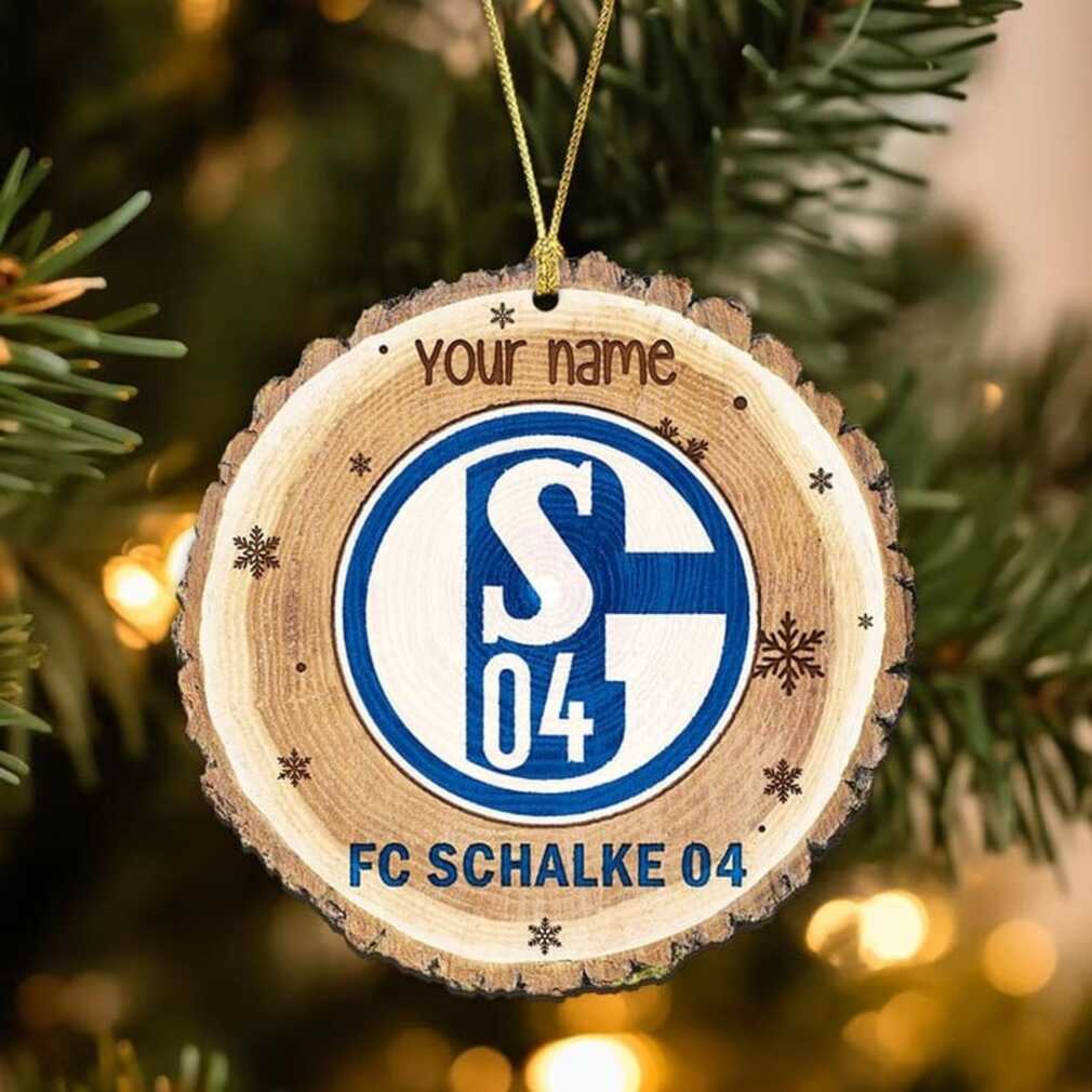 Custom Name Schalke 04 Fan Ornament Custom Name Schalke 04 Fan Ornament