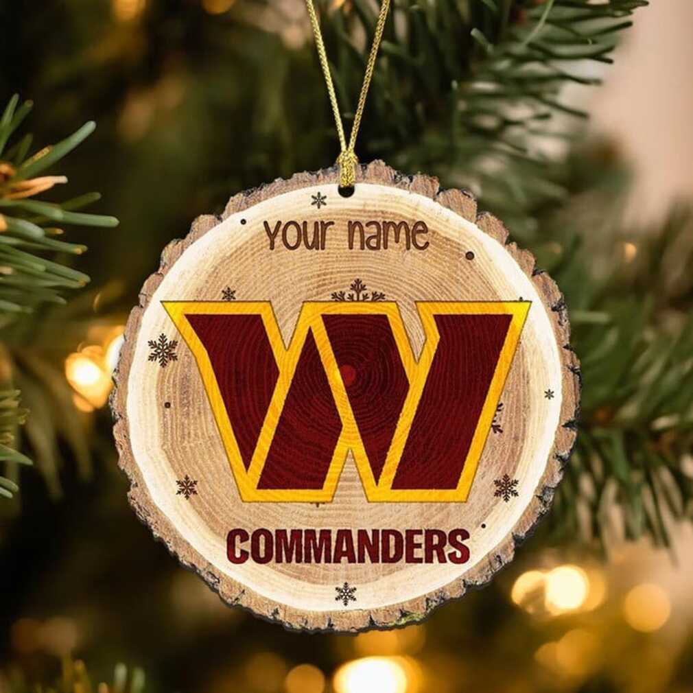 Custom Name Washington Commanders Christmas Ornament Custom Name Washington Commanders Christmas Ornament