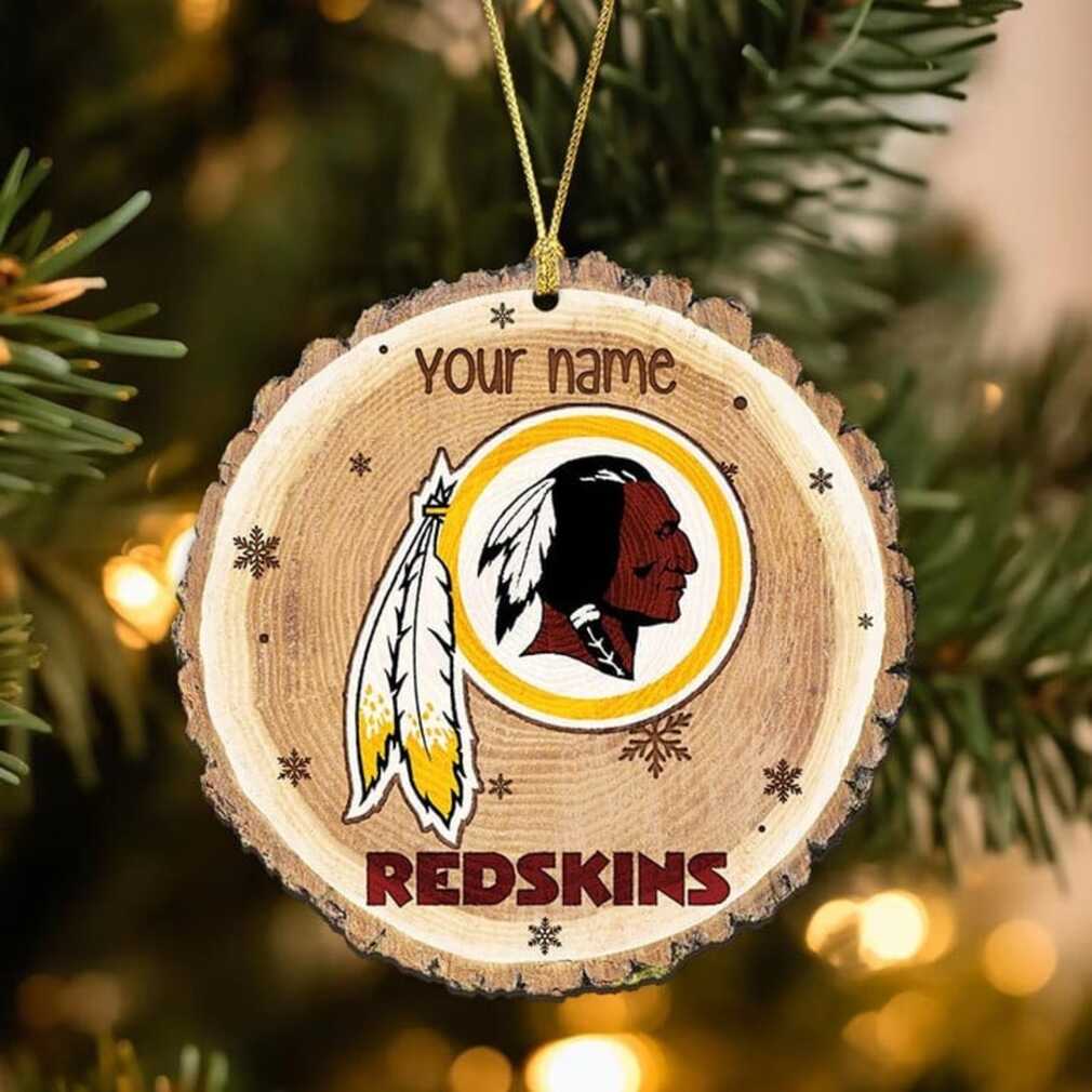 Custom Name Washington Redskins Wooden Christmas Ornament Custom Name Washington Redskins Wooden Christmas Ornament