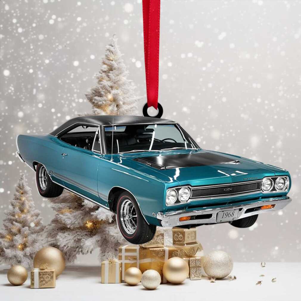 Custom Photo Muscle Car Ornament, Christmas Tree Decor, Gift For Car Enthusiastic Custom Photo Muscle Car Ornament, Christmas Tree Decor, Gift For Car Enthusiastic