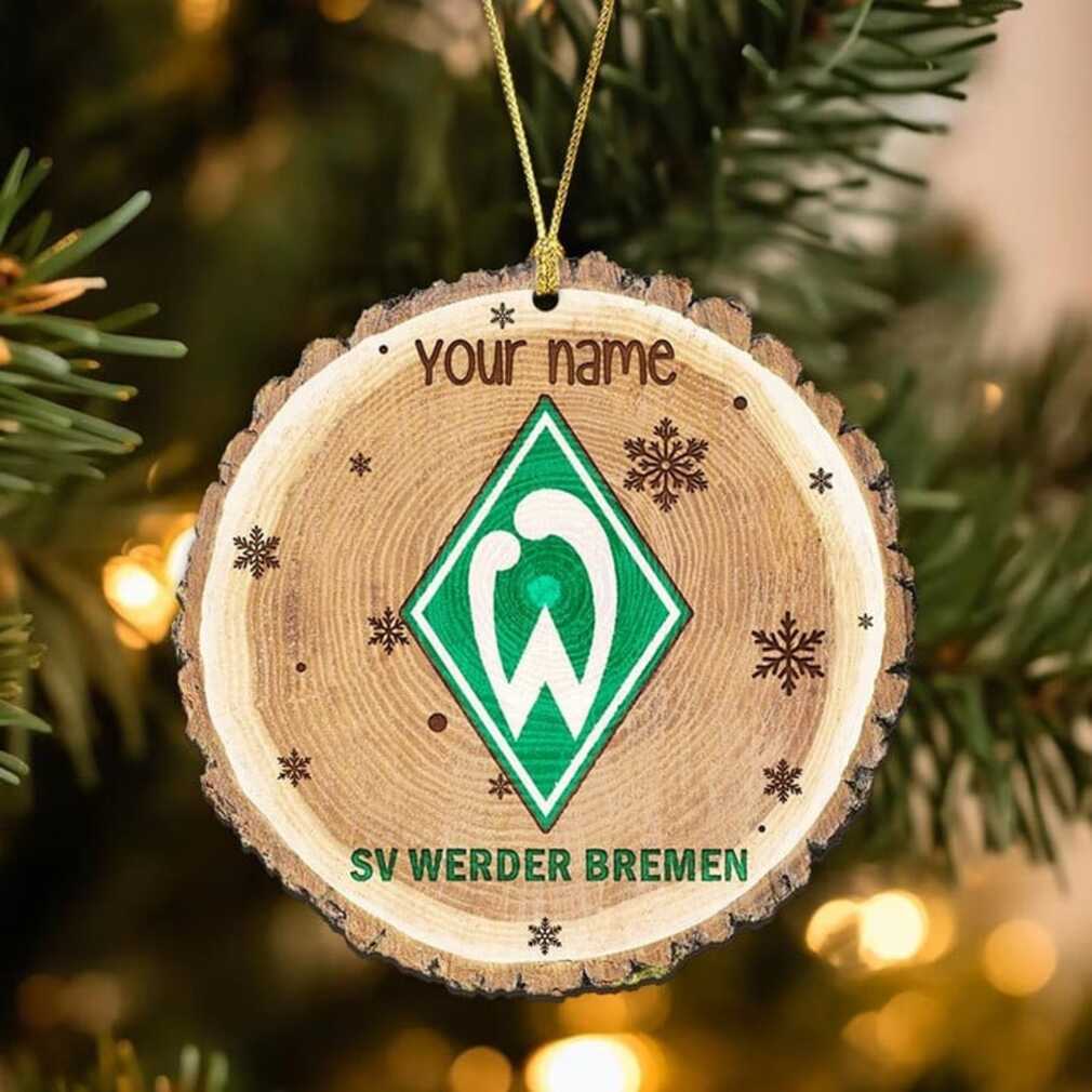 Custom SV Werder Bremen Wooden Bauble Ornament Custom SV Werder Bremen Wooden Bauble Ornament