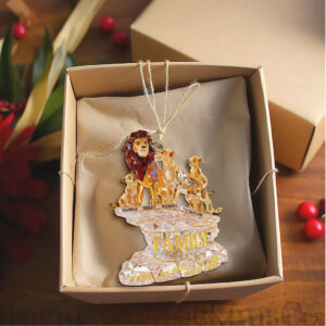 Customizable Lion King Family Christmas Ornament