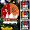 Customizable Most Wonderful Time of the Year Chicago Teams Ornament Customizable Most Wonderful Time of the Year Chicago Teams Ornament