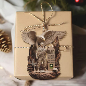 Dad The Man The Myth The Legend U.S. Army Veteran Acrylic Ornament