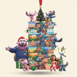 Disney Stitch Holiday Tree Stack Acrylic Ornament