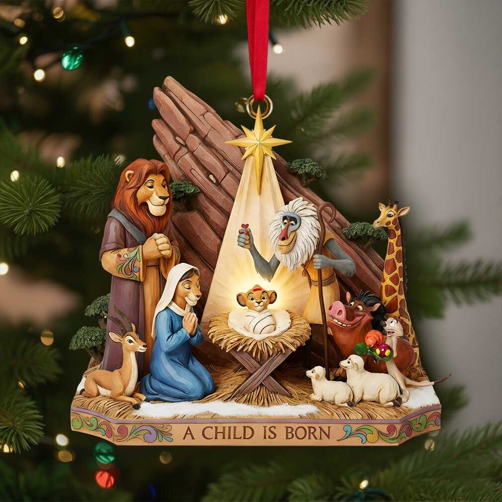 Disney The Lion King A Child Is Born Nativity Christmas Ornament Disney The Lion King A Child Is Born Nativity Christmas Ornament