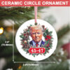 Freedom Charlie Kirk Ceramic Ornament, Free Speech Hero Charlie Ornament, Rest In Peace Charlie Kirk Ceramic Freedom Charlie Kirk Ceramic Ornament, Free Speech Hero Charlie Ornament, Rest In Peace Charlie Kirk Ceramic