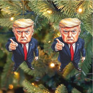 Donald Trump Acrylic Ornament Funny President Trump Ornament Patriotic Trump Christmas Ornament Donald Trump Acrylic Ornament Funny President Trump Ornament Patriotic Trump Christmas Ornament