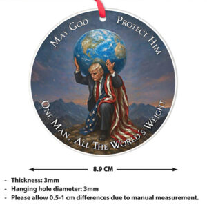Donald Trump Acrylic Ornament MAGA American Pride Keepsake Patriotic Trump Christmas Ornament