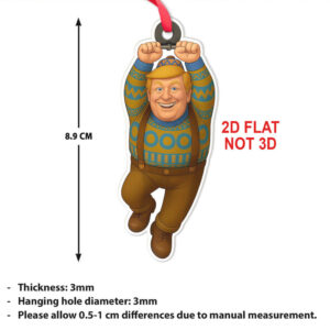 Donald Trump Acrylic Ornament, Oaken Frozen Christmas Ornament, Trump Won Ornament