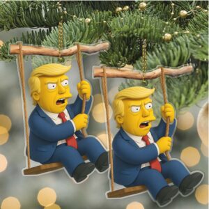Donald Trump Cartoon Acrylic Ornament The Simpsons Style Trump Christmas Ornament Trump Won Ornament 68341 Donald Trump Cartoon Acrylic Ornament The Simpsons Style Trump Christmas Ornament Trump Won Ornament 68341