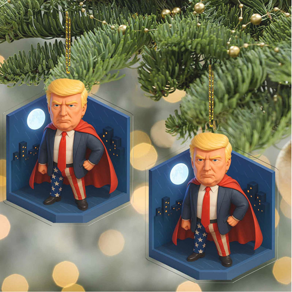 Donald Trump Hero Acrylic Ornament President Trump Ornament Gift Patriotic MAGA Christmas & Car Decor Donald Trump Hero Acrylic Ornament President Trump Ornament Gift Patriotic MAGA Christmas & Car Decor
