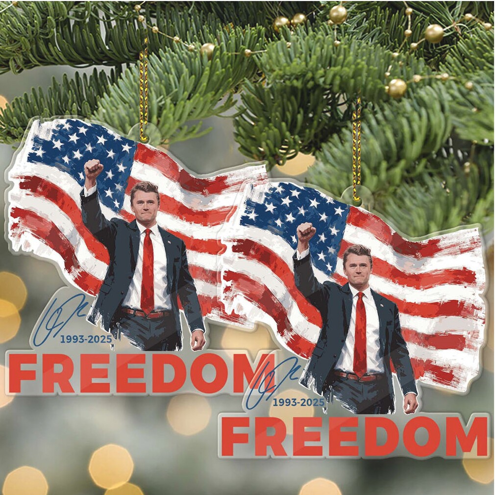 Freedom Charlie Kirk Acrylic Ornament, Charlie Kirk Memorial Ornament, Pray For Charlie Kirk Ornament Freedom Charlie Kirk Acrylic Ornament, Charlie Kirk Memorial Ornament, Pray For Charlie Kirk Ornament