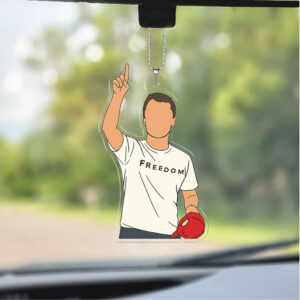 Freedom Charlie Kirk Car Ornament Charlie Free Speech Hero Ornament MAGA Christmas Ornament