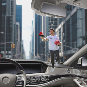 Freedom Charlie Kirk Car Ornament Charlie Memorial Ornament MAGA Christmas Ornament