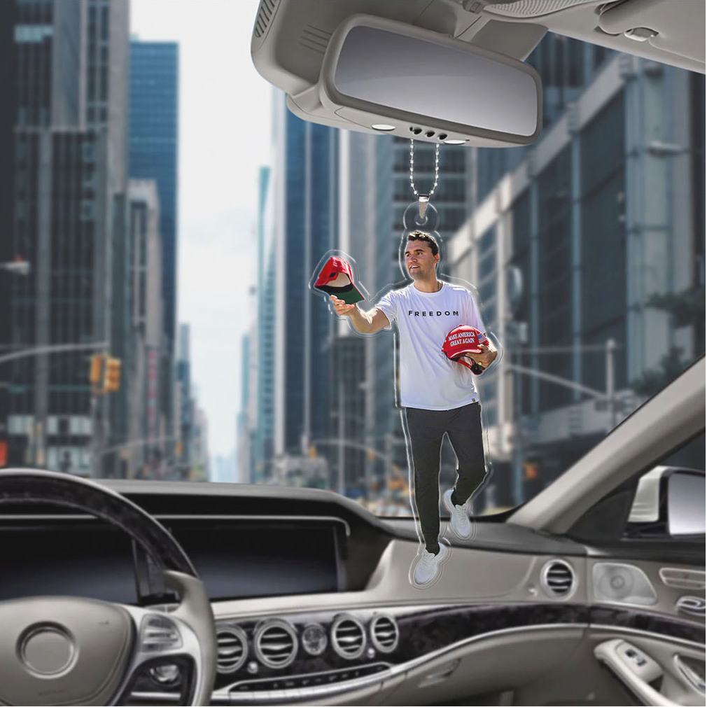 Freedom Charlie Kirk Car Ornament Charlie Memorial Ornament MAGA Christmas Ornament Freedom Charlie Kirk Car Ornament Charlie Memorial Ornament MAGA Christmas Ornament