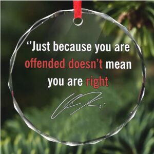 Freedom Charlie Kirk Ceramic Ornament, Free Speech Hero Charlie Ornament, Rest In Peace Charlie Kirk Ceramic