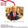 Trump The Return Ceramic Ornament, Trump 2024 Gifts, Election 2024 Ornament, Funny Trump Ornament Trump The Return Ceramic Ornament, Trump 2024 Gifts, Election 2024 Ornament, Funny Trump Ornament
