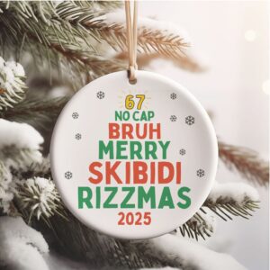 Funny Six Seven Meme Ceramic Ornament Skibidi Ohio Rizz Sigma 6 7 Christmas Decoration Teen Slang Holiday Keepsake Gift Funny Six Seven Meme Ceramic Ornament Skibidi Ohio Rizz Sigma 6 7 Christmas Decoration Teen Slang Holiday Keepsake Gift