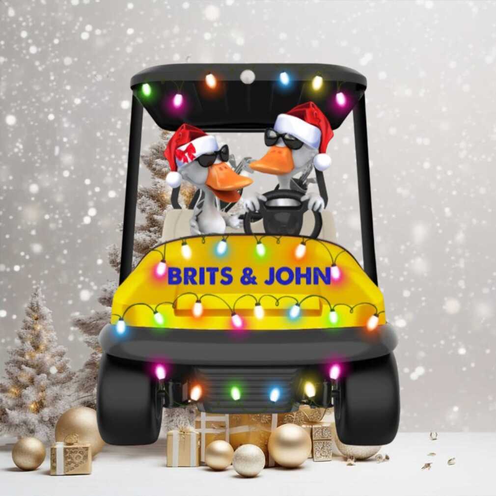 Golf Duck Christmas Personalized Christmas Ornament Gift for Golfers Ducks Driving A Golf Cart Golf Duck Christmas Personalized Christmas Ornament Gift for Golfers Ducks Driving A Golf Cart