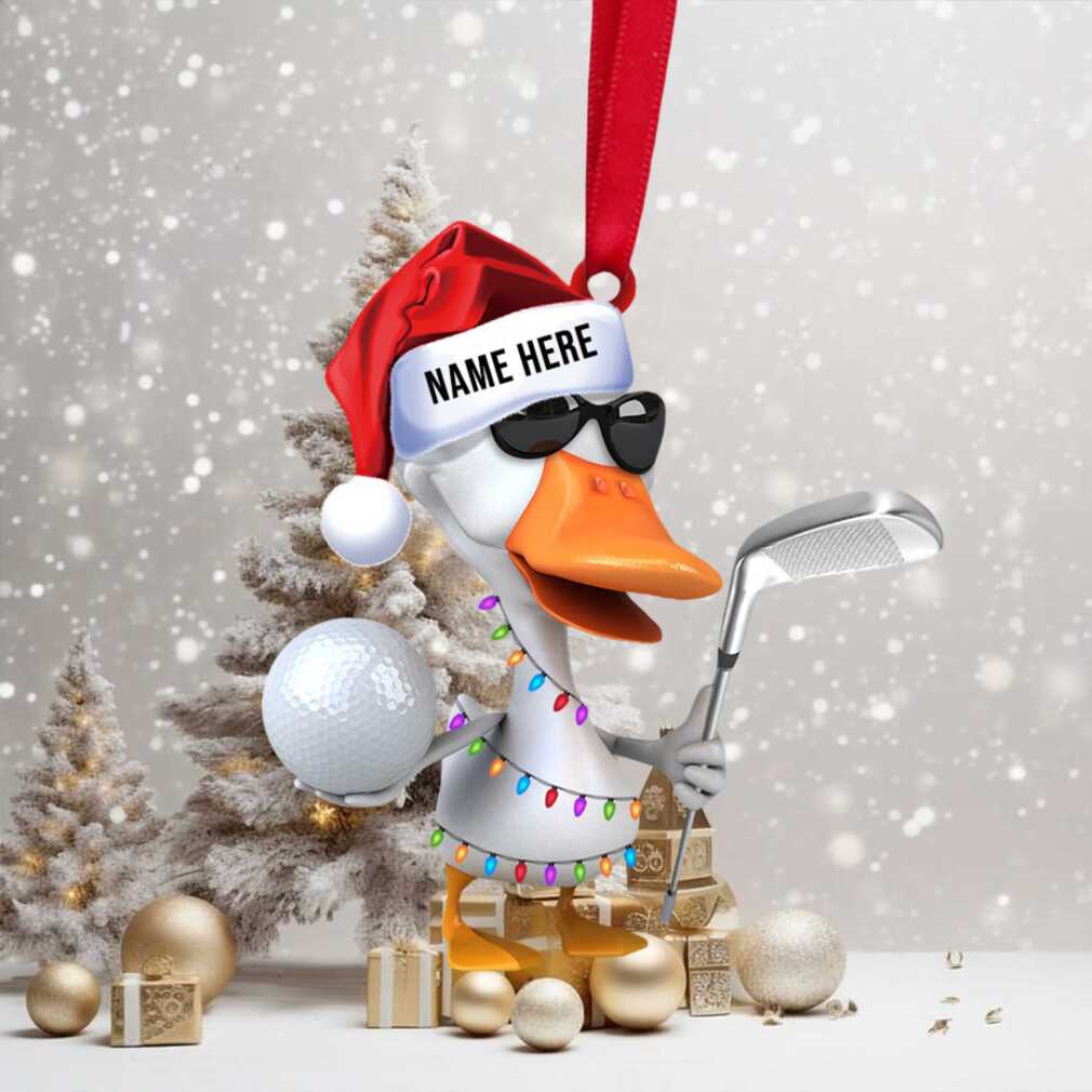 Golfing Duck Personalized Christmas Ornament Christmas Gift For Golfer Golfing Duck Personalized Christmas Ornament Christmas Gift For Golfer