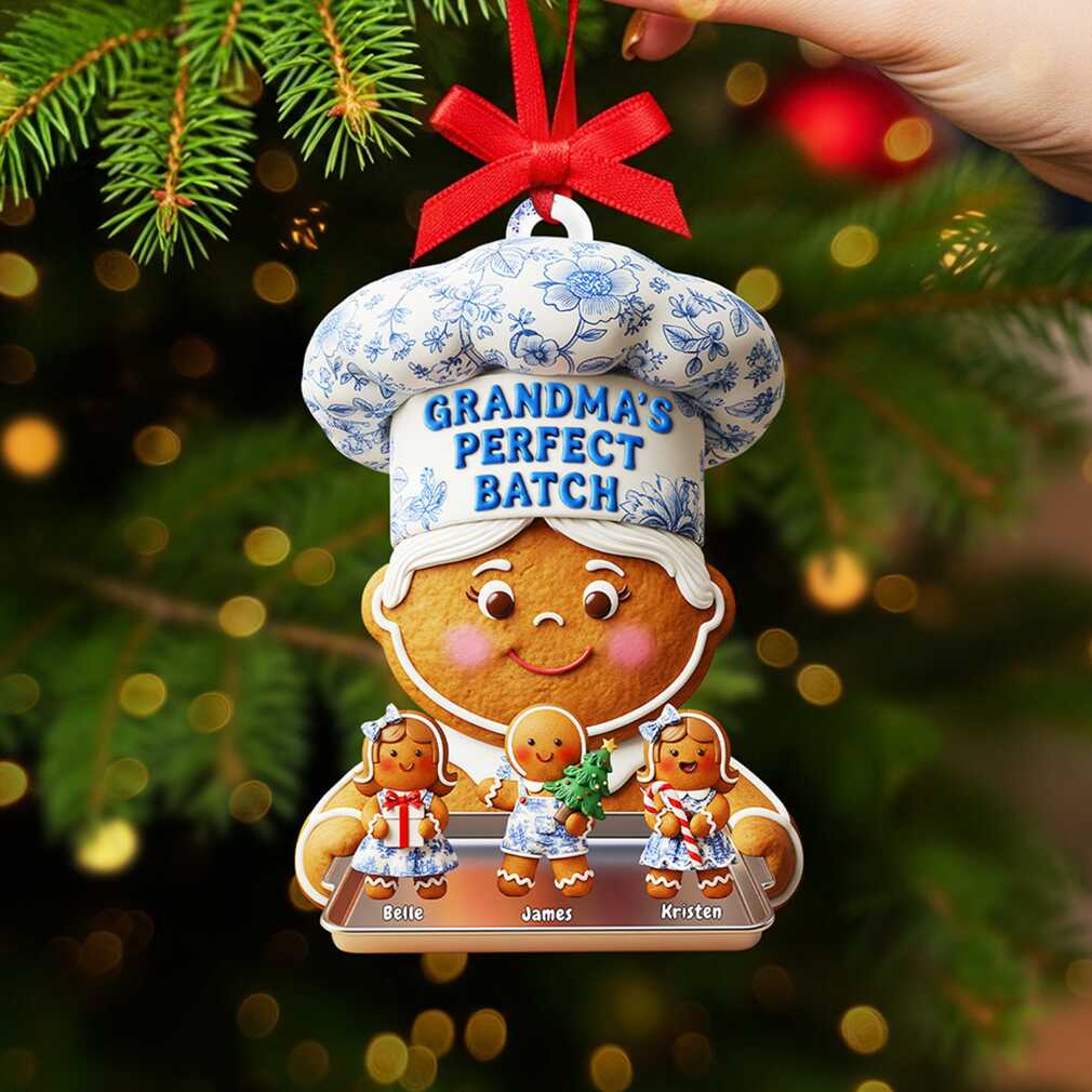 Grandma’s Perfect Batch Personalized Gingerbread Ornament Grandma’s Perfect Batch Personalized Gingerbread Ornament
