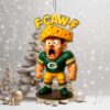 Green Bay Packers Teddy Bear Christmas Ornament Green Bay Packers Teddy Bear Christmas Ornament