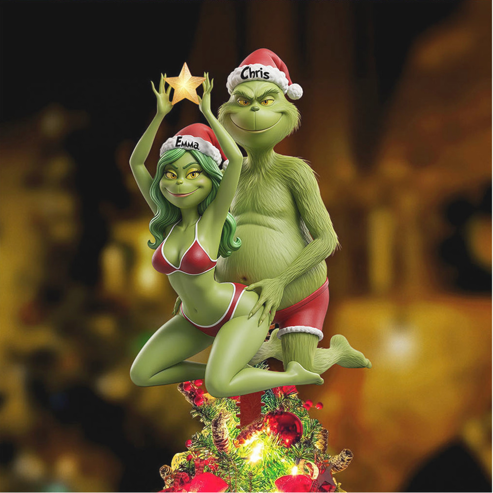 Grinch and Emma Christmas Tree Topper Ornament Grinch and Emma Christmas Tree Topper Ornament