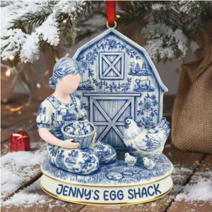 Hand Painted Jenny's Egg Shack Christmas Decor