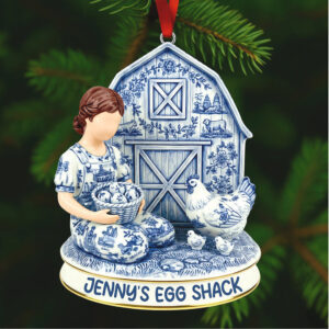 Hand Painted Jenny's Egg Shack Christmas Decor