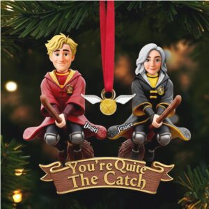 Harry Potter Inspired Couple's Quidditch Ornament