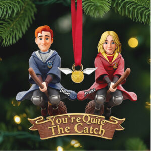 Harry Potter Inspired Couple's Quidditch Ornament