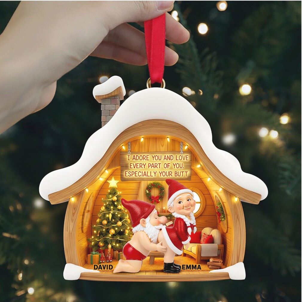 I Adore Your Butt Personalized Christmas Ornament I Adore Your Butt Personalized Christmas Ornament