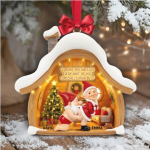 I Adore Your Butt Personalized Christmas Ornament