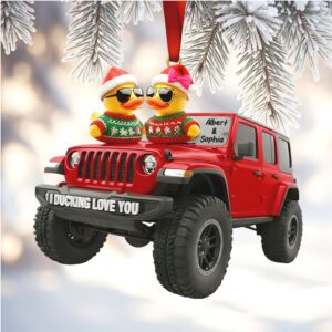 I Ducking Love You Personalized Jeep Ornament