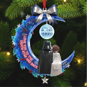I Love You to the Death Star and Back Personalized Acrylic Ornament