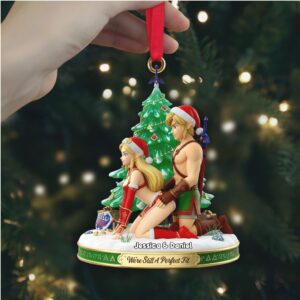 Jessica & Daniel 'Still A Perfect Fit' Racy Christmas Ornament